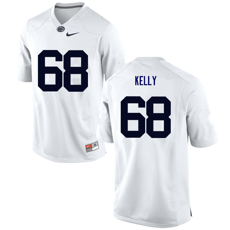Men Penn State Nittany Lions #68 Hunter Kelly College Football Jerseys-White - Click Image to Close